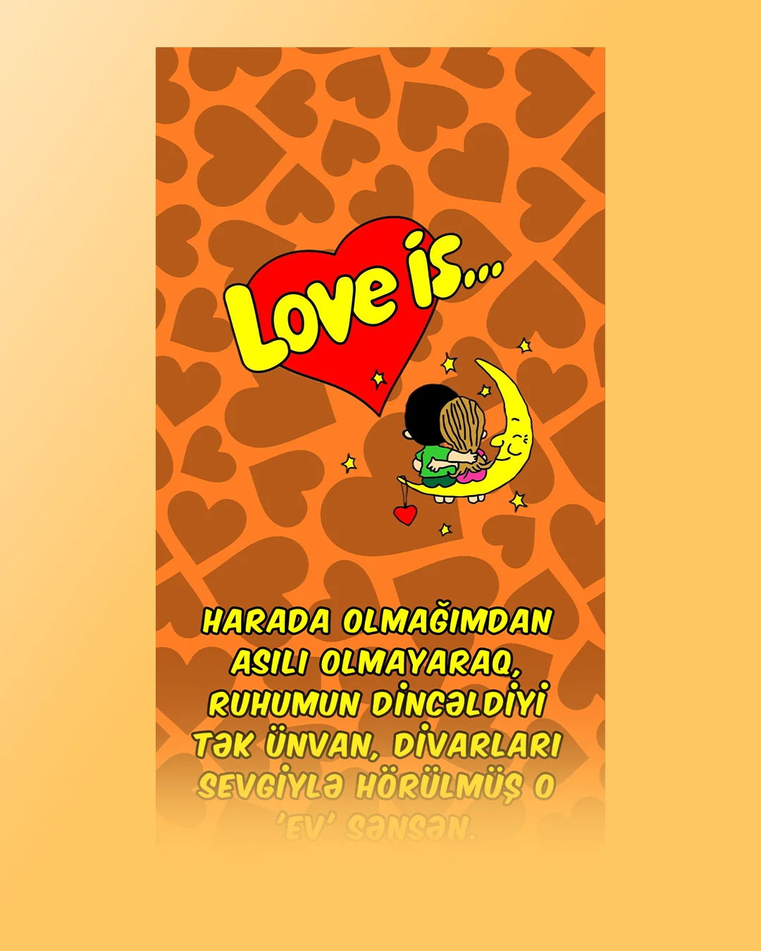Love is... Orange, şəkilli şokolad qutusu