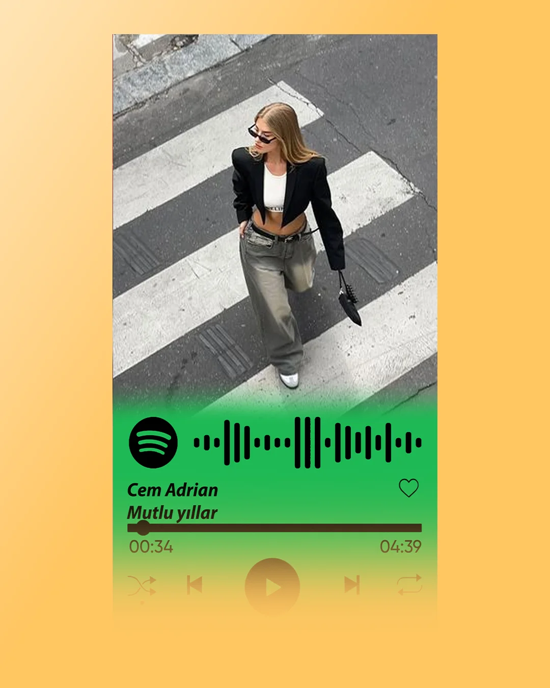 Yaşıl Spotify, şəkilli şokolad qutusu