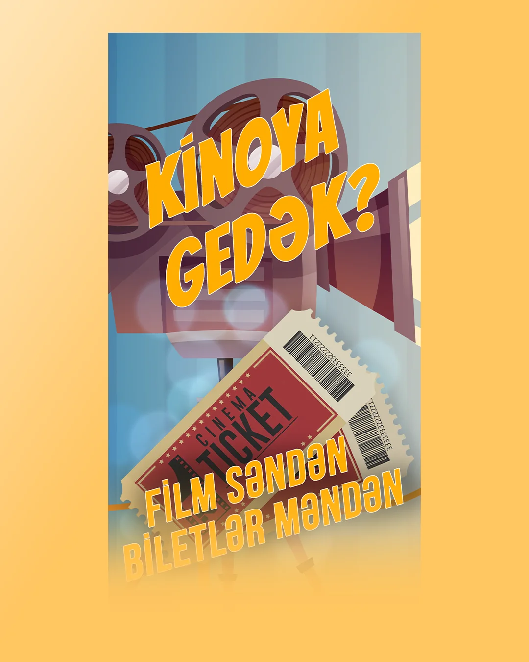 Kinoya gedək?, şəkilli şokolad qutusu